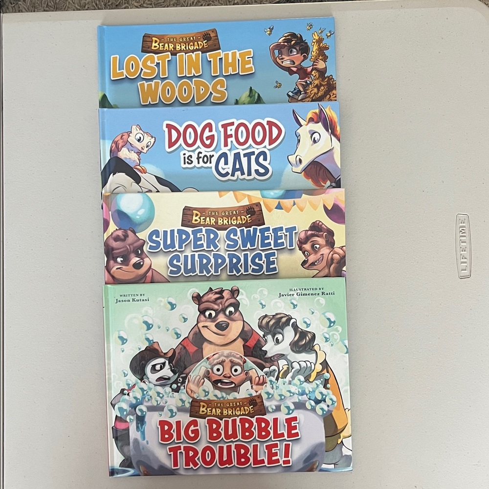The Great Bear Brigade - 4 Different Hard Cover Books